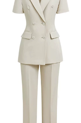 Women's Off-White Summer Suit Set