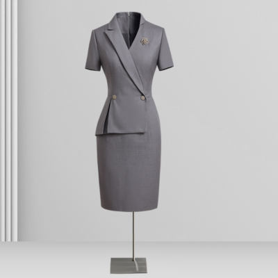 Women's Slim-Fit Business Suit & Dress Set