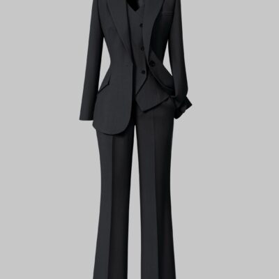 New long-sleeved black women's suit business suit