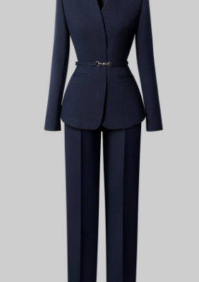 Sophisticated & High-End Women's Suit Set — Chic, Professional, and Waist-Flattering Business Attire