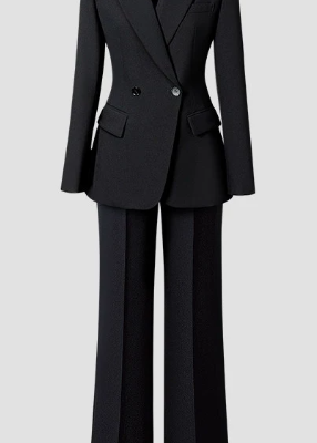 Women's Black Formal Suit Set