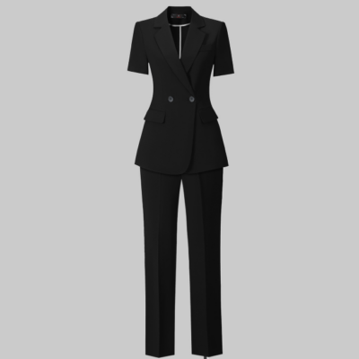 Summer Short-Sleeve Blazer Set for Women