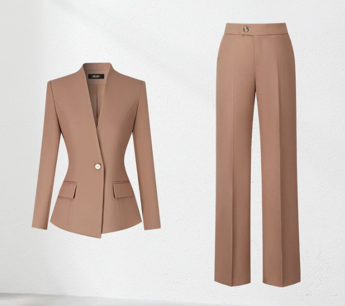 Women's High-End Slim-Fit Business Suit Set – Sophisticated Style for Spring and Autumn - Image 3