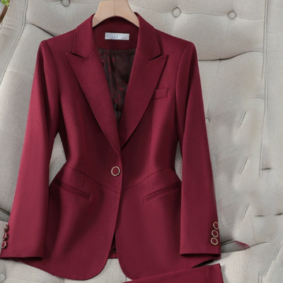 Sophisticated Women's Suit – New Spring/Autumn Formal Wear with an Elegant, Chic Vibe