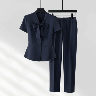Women's Summer Short-Sleeve Suit Set – Sophisticated Workwear